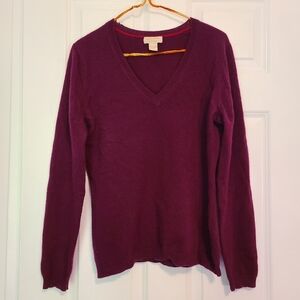 Magenta Cashmere Sweater